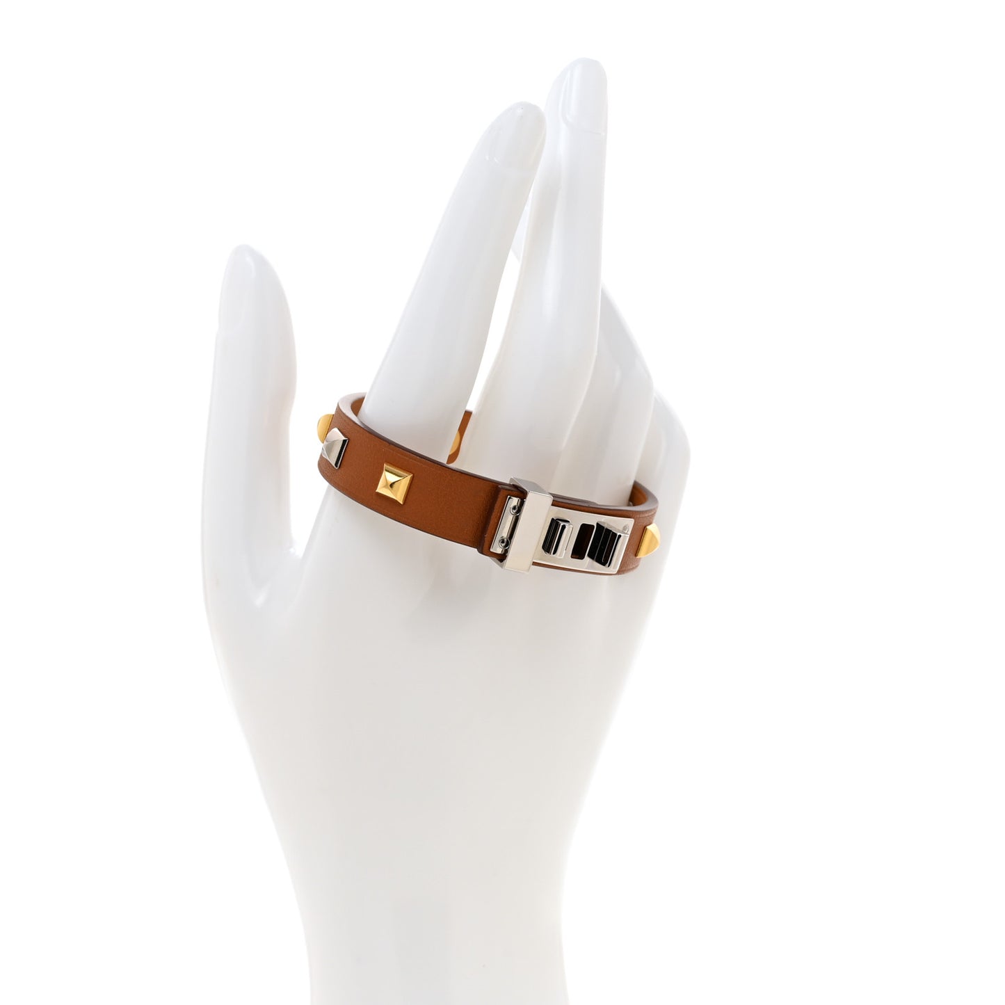 Swift Mini Dog Square Studded Bracelet T2 Gold