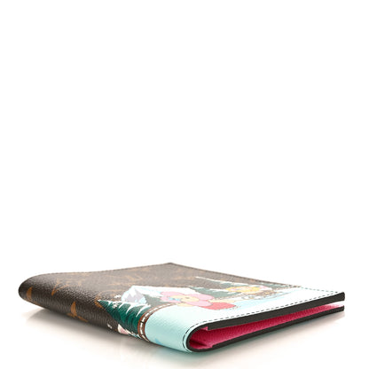 Louis Vuitton Monogram 2023 Christmas Animation Alpine Passport Cover Pink 4 of 7