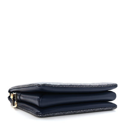 Louis Vuitton Lambskin Printed Monoglam Coussin PM Blue 6 of 11