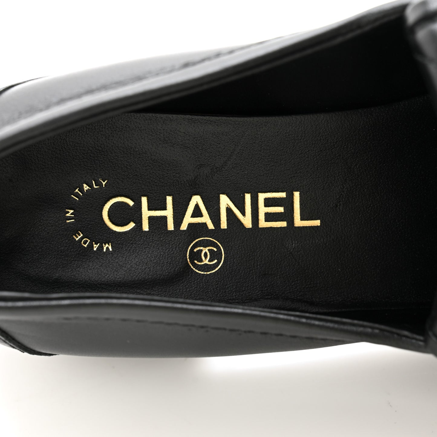 Lambskin Quilted CC Turnlock Loafers 41 Black