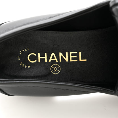 Chanel Lambskin Quilted CC Turnlock Loafers 41 Black 6 of 8