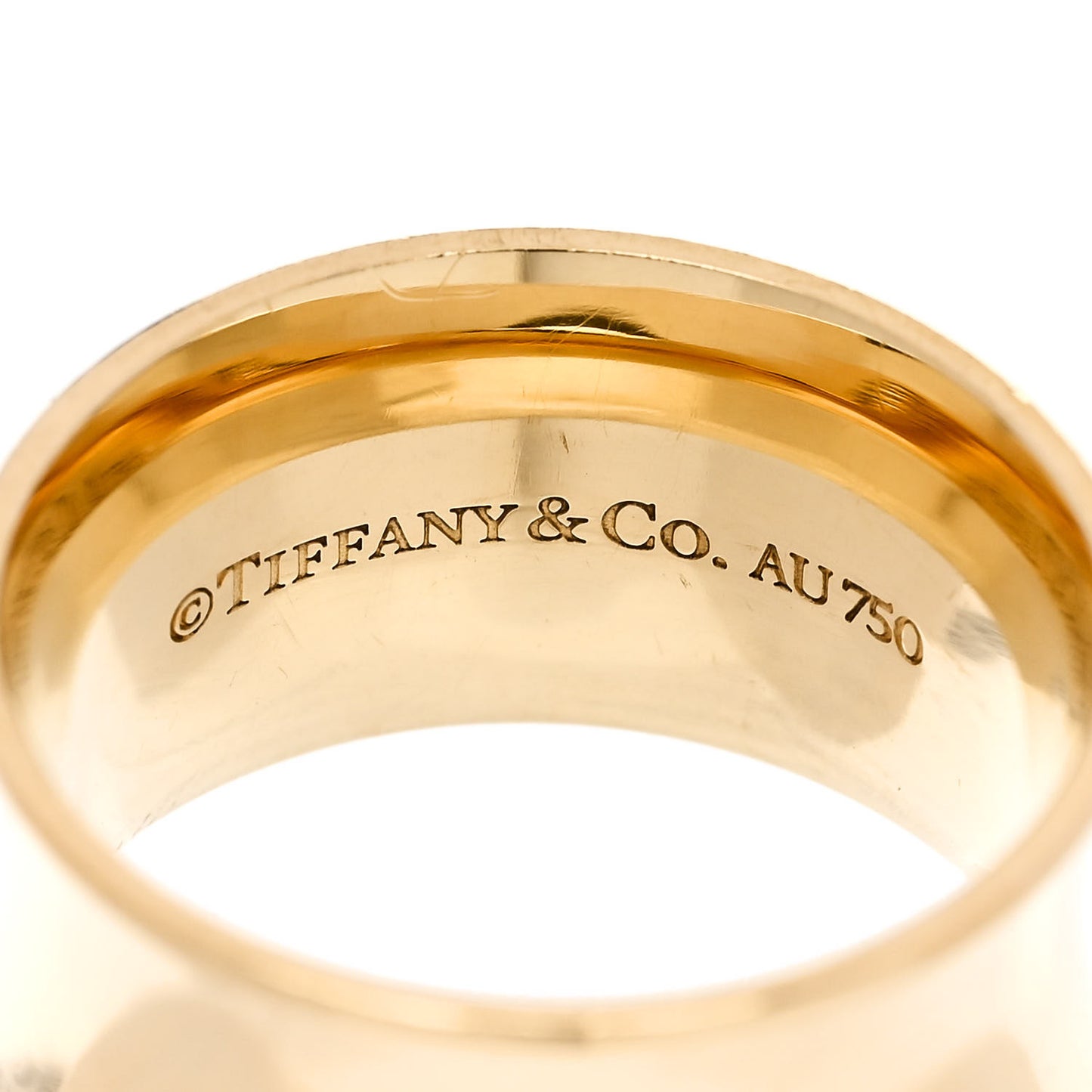 18K Yellow Gold 12mm Wide 1837 Ring 54 7