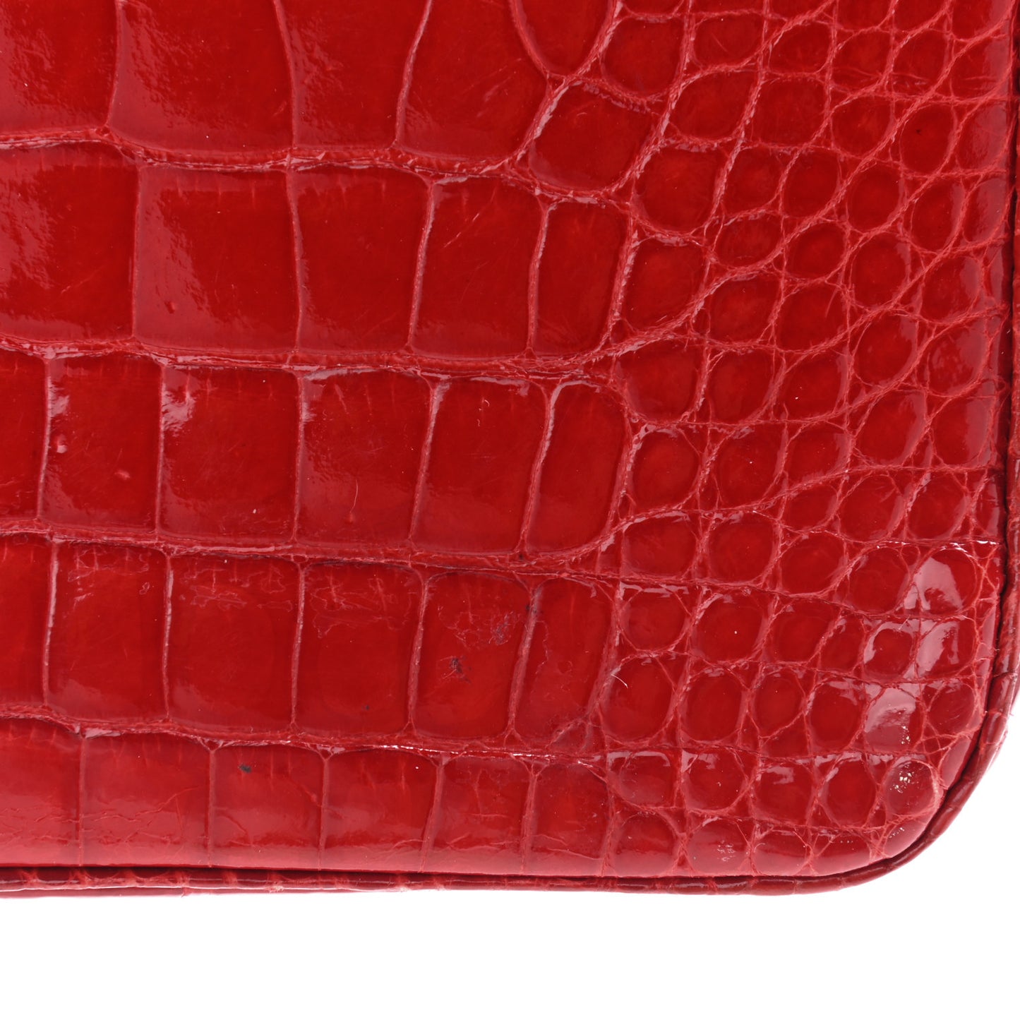 Alligator Mini Rectangular Flap Red