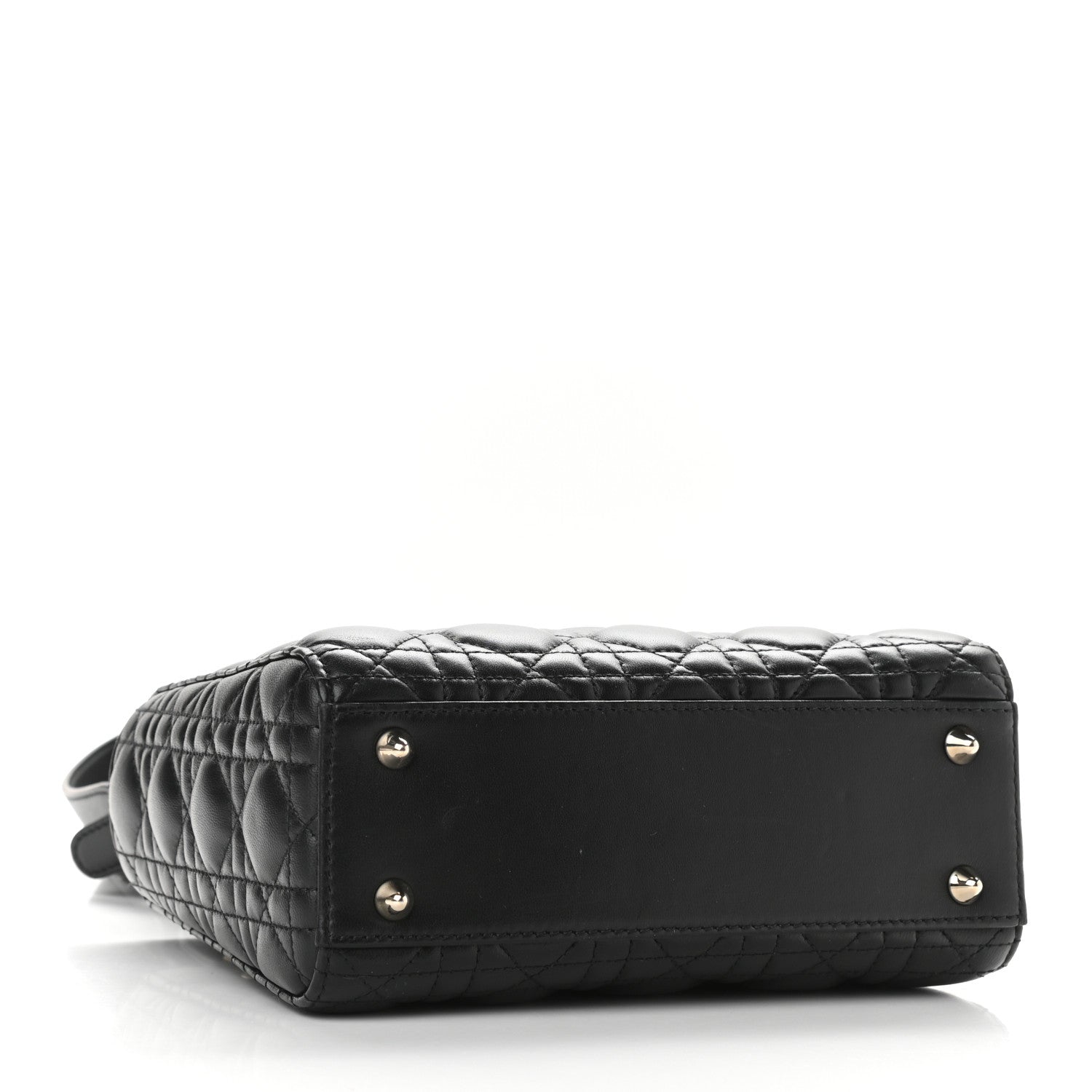 Christian Dior Lambskin Cannage Small My ABCDior Lady Dior Black 4 of 9