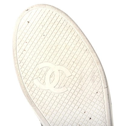 Chanel Calfskin CC Womens Sneakers 42 Black 7 of 9