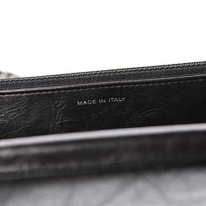 Chanel Aged Calfskin Quilted Reissue Wallet On Chain WOC So Black 6 of 12