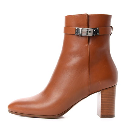 Hermes Calfskin Saint Germain Ankle Boots 39 Gold 1 of 11