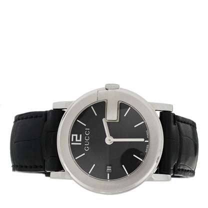 Gucci Stainless Steel Alligator 36mm G-Round Quartz Watch Black 2 of 5