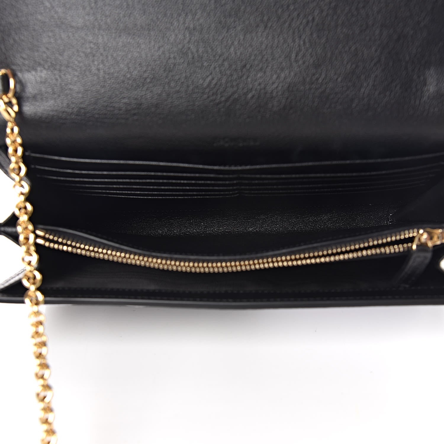 Saint Laurent Calfskin Monogram Belle de Jour Chain Clutch Black 7 of 10