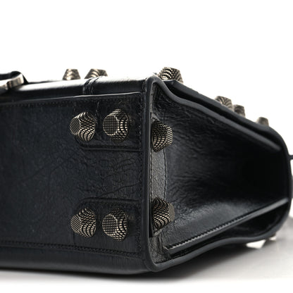 Balenciaga Arena Lambskin Medium Hourglass X Le Cagole Top Handle Bag Black 9 of 9