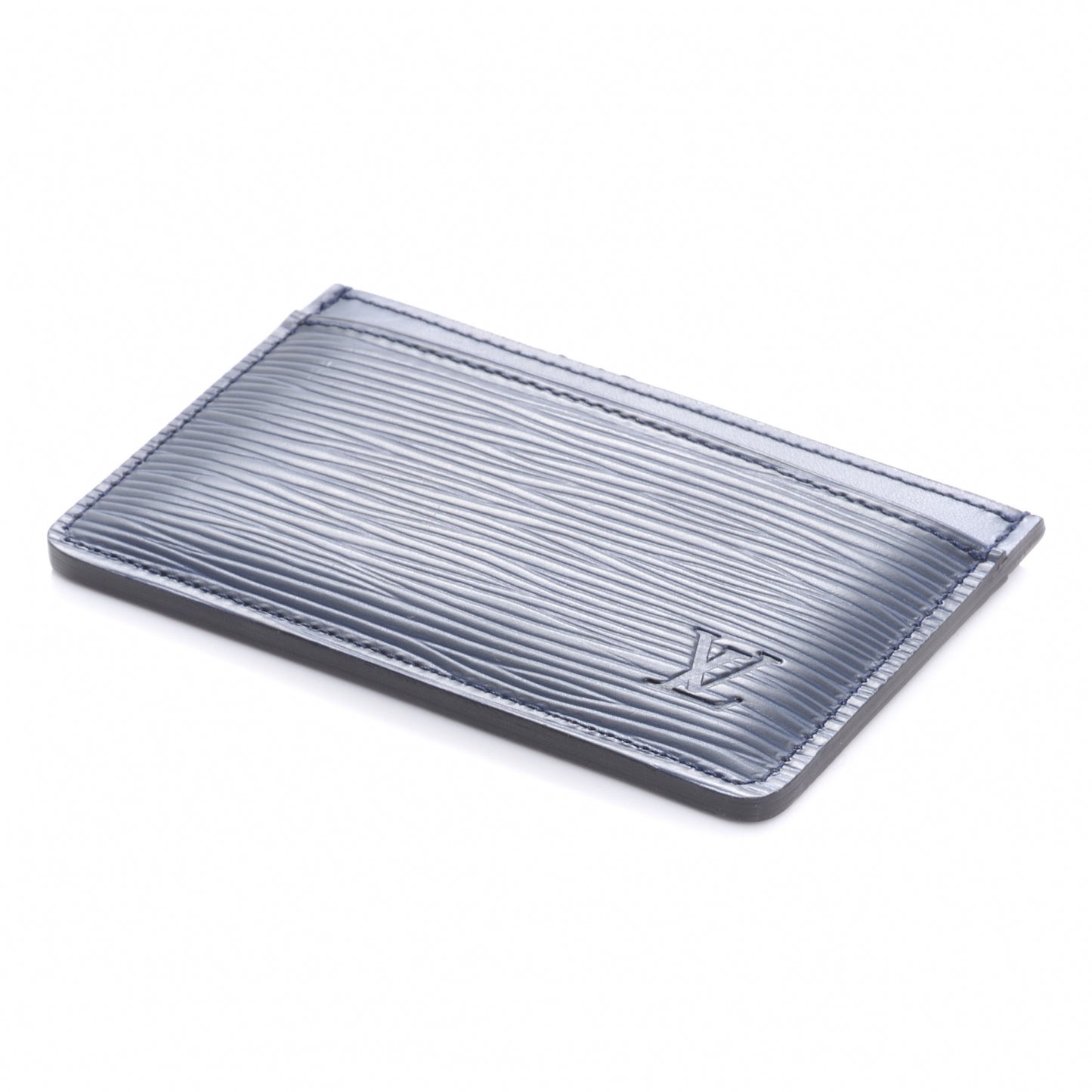 Epi Card Holder Indigo