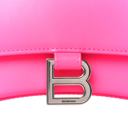 Balenciaga Shiny Box Calfskin Small Hourglass Top Handle Bag Hot Pink 8 of 10