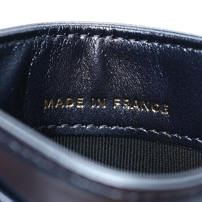 Chanel Metallic Lambskin Quilted Card Holder Dark Blue 7 of 9