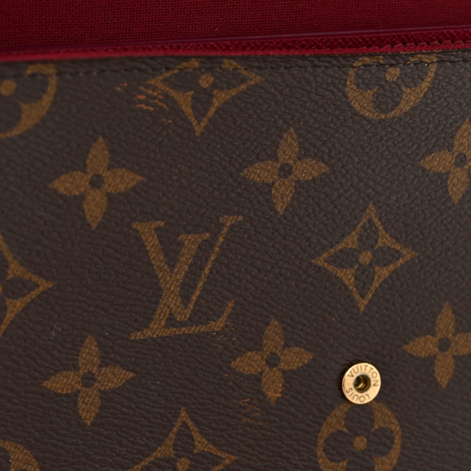 Louis Vuitton Monogram Pochette Felicie Chain Wallet Fuchsia 14 of 14