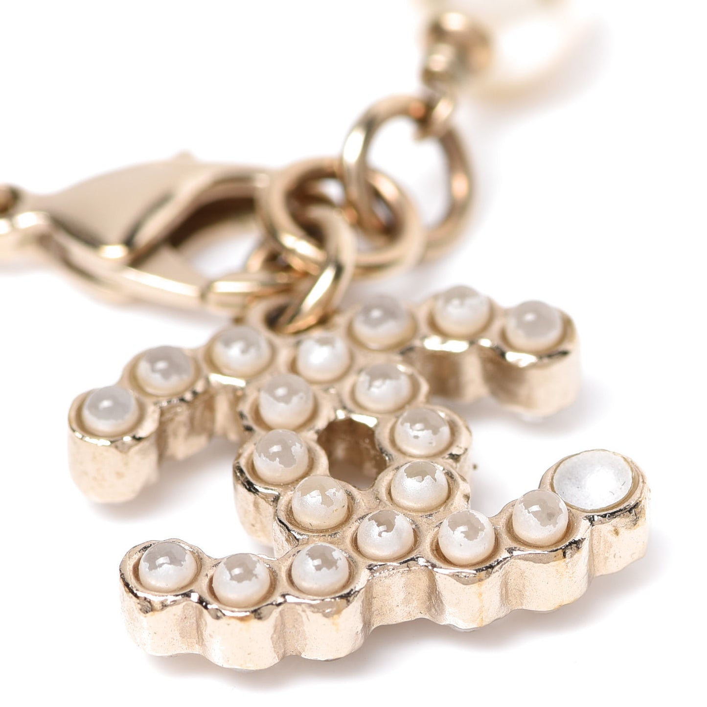 Pearl CC Bracelet Gold