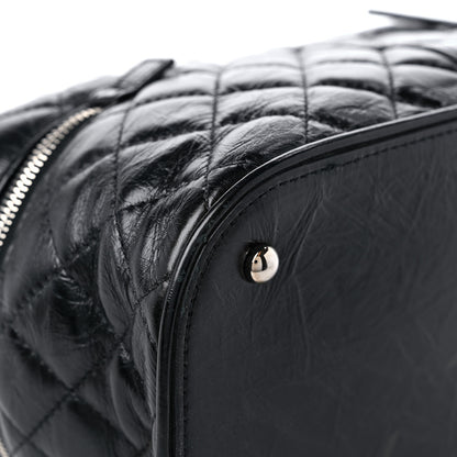 Chanel Crumpled Calfskin PVC Quilted Large Aquarium Backpack Black 11 of 16
