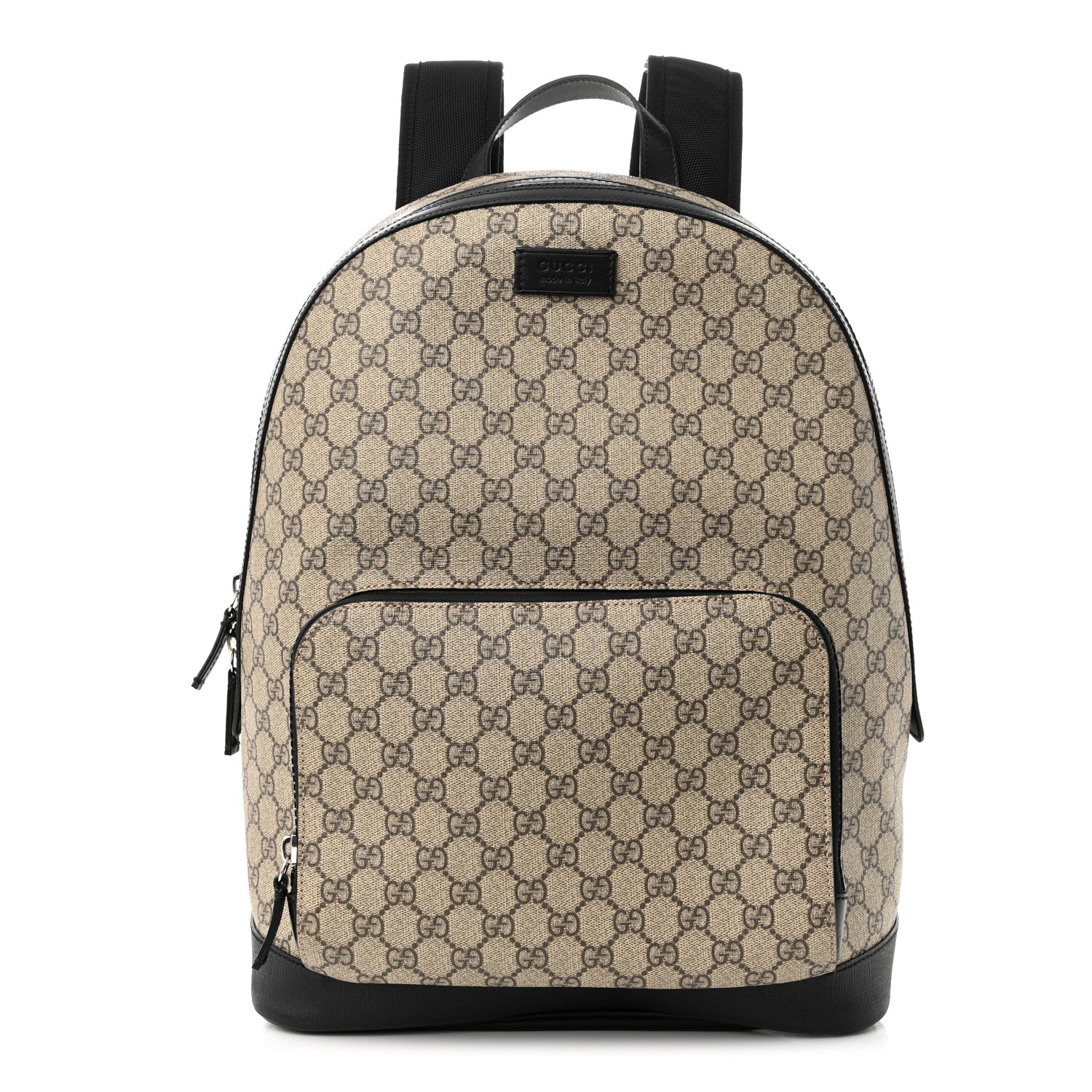 Gucci GG Supreme Monogram Medium Backpack Black 1 of 10