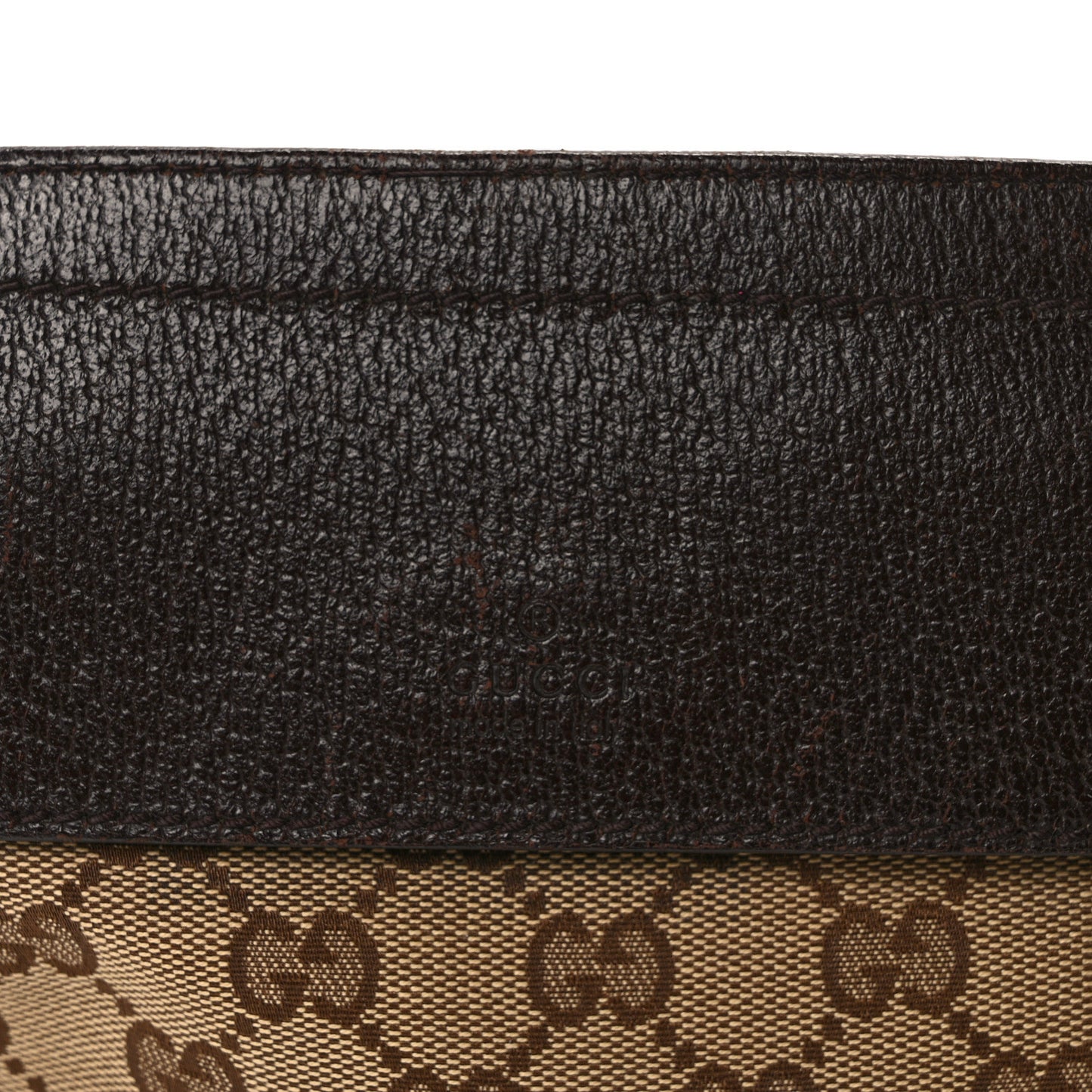 GG Monogram Web Double Pocket Belt Bag Dark Brown