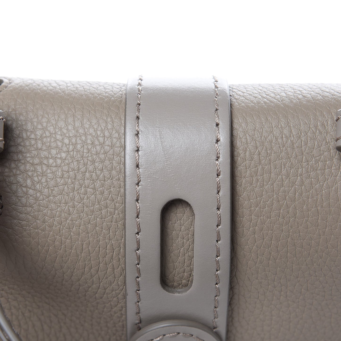 Shiny Grained Calfskin Small Aby Day Shoulder Bag Motty Grey