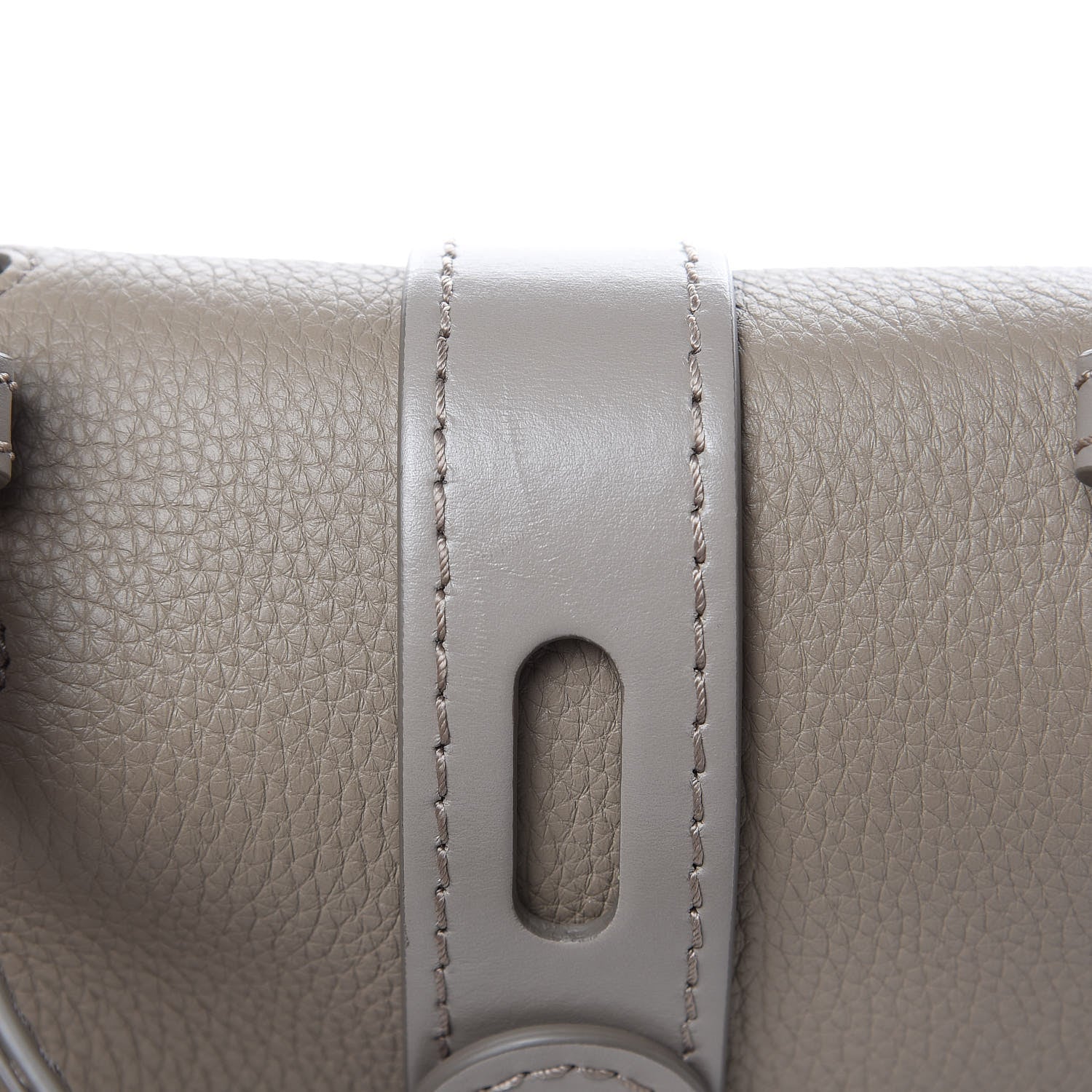 Chloe Shiny Grained Calfskin Small Aby Day Shoulder Bag Motty Grey 9 of 9
