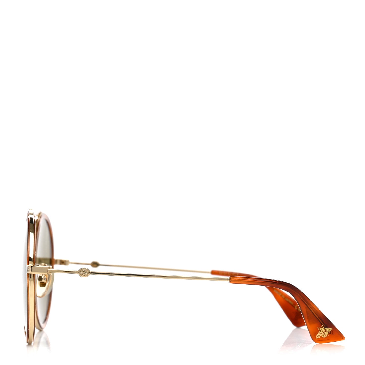 Gucci Round Sunglasses GG0061S Tortoise 3 of 8