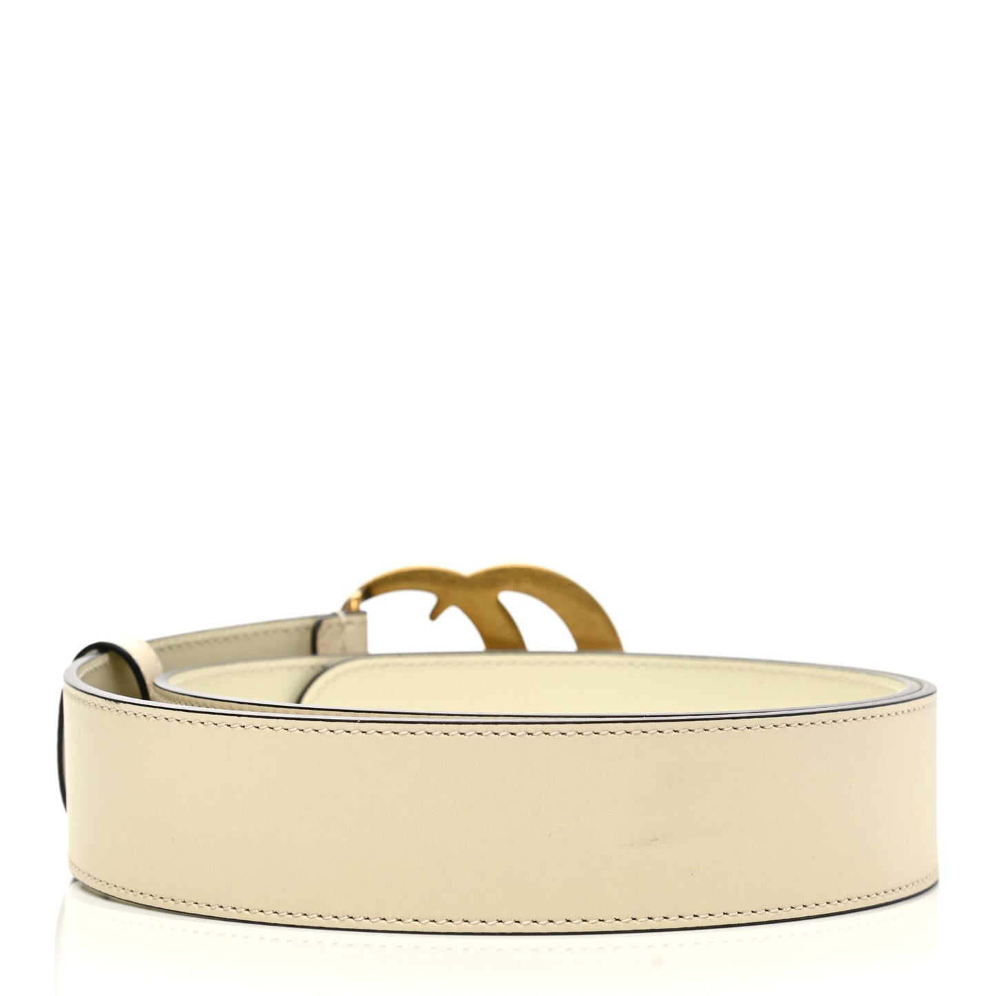 Calfskin Double G 40mm Belt 90 36 Mystic White