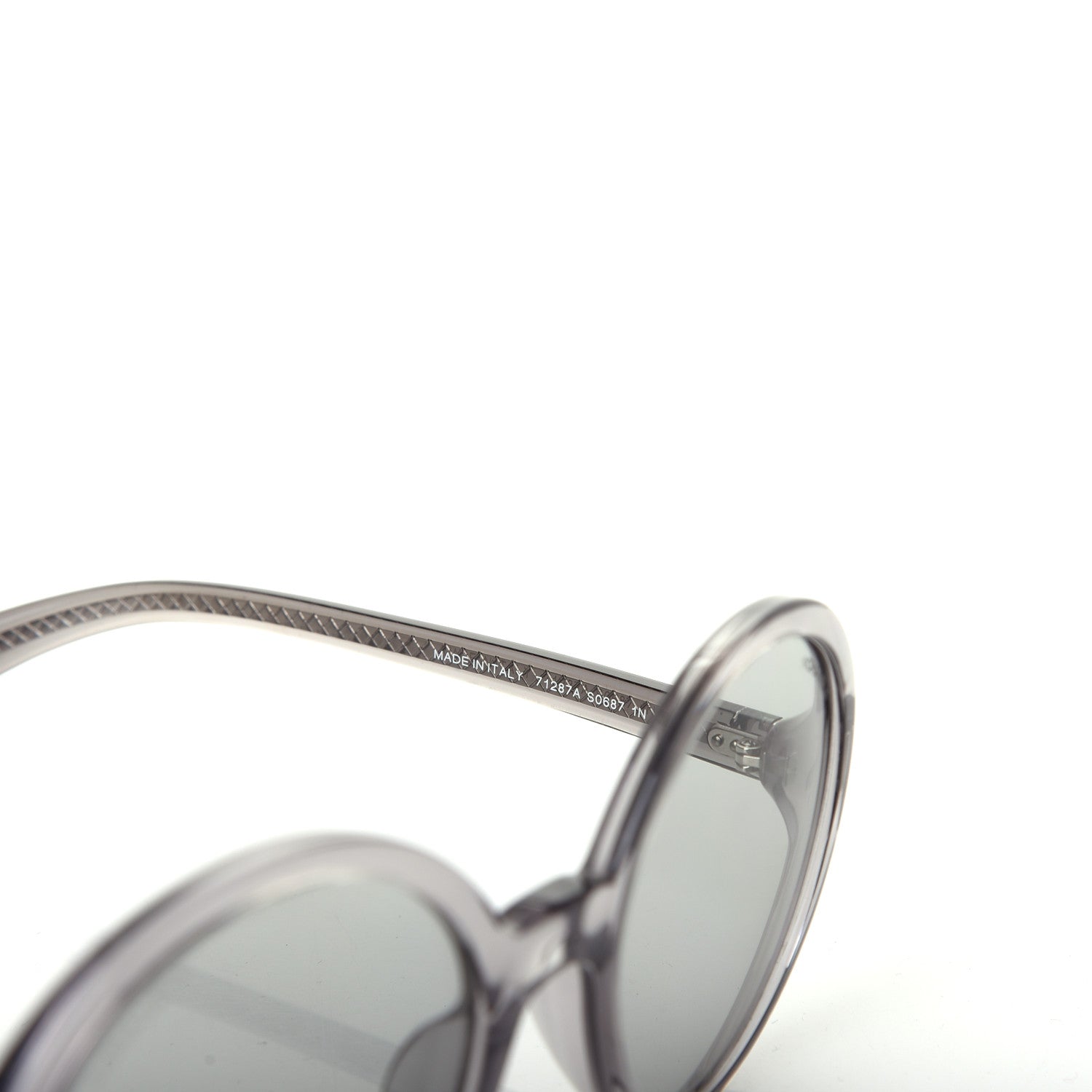 Chanel Acetate Round Sunglasses 71287A Grey 5 of 7