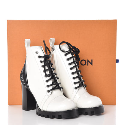 Louis Vuitton Patent Calfskin Star Trail Ankle Boots 36 White 10 of 10