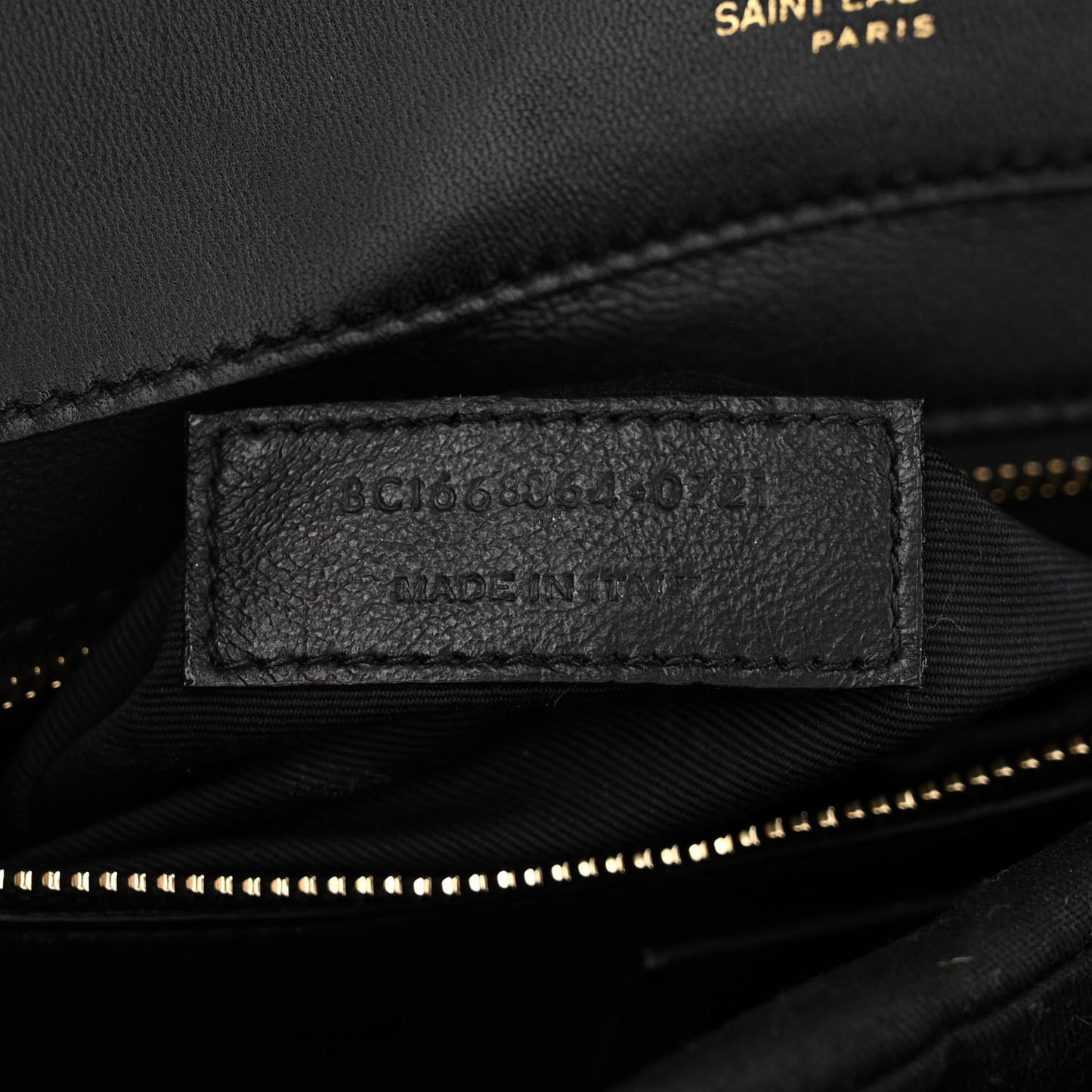 Vintage Lambskin Gaby Chain Bag Black