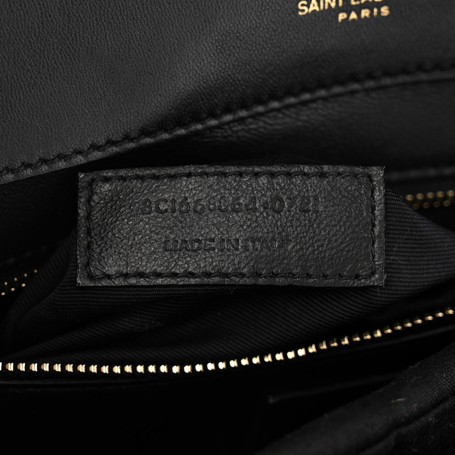 Saint Laurent Vintage Lambskin Gaby Chain Bag Black 12 of 12