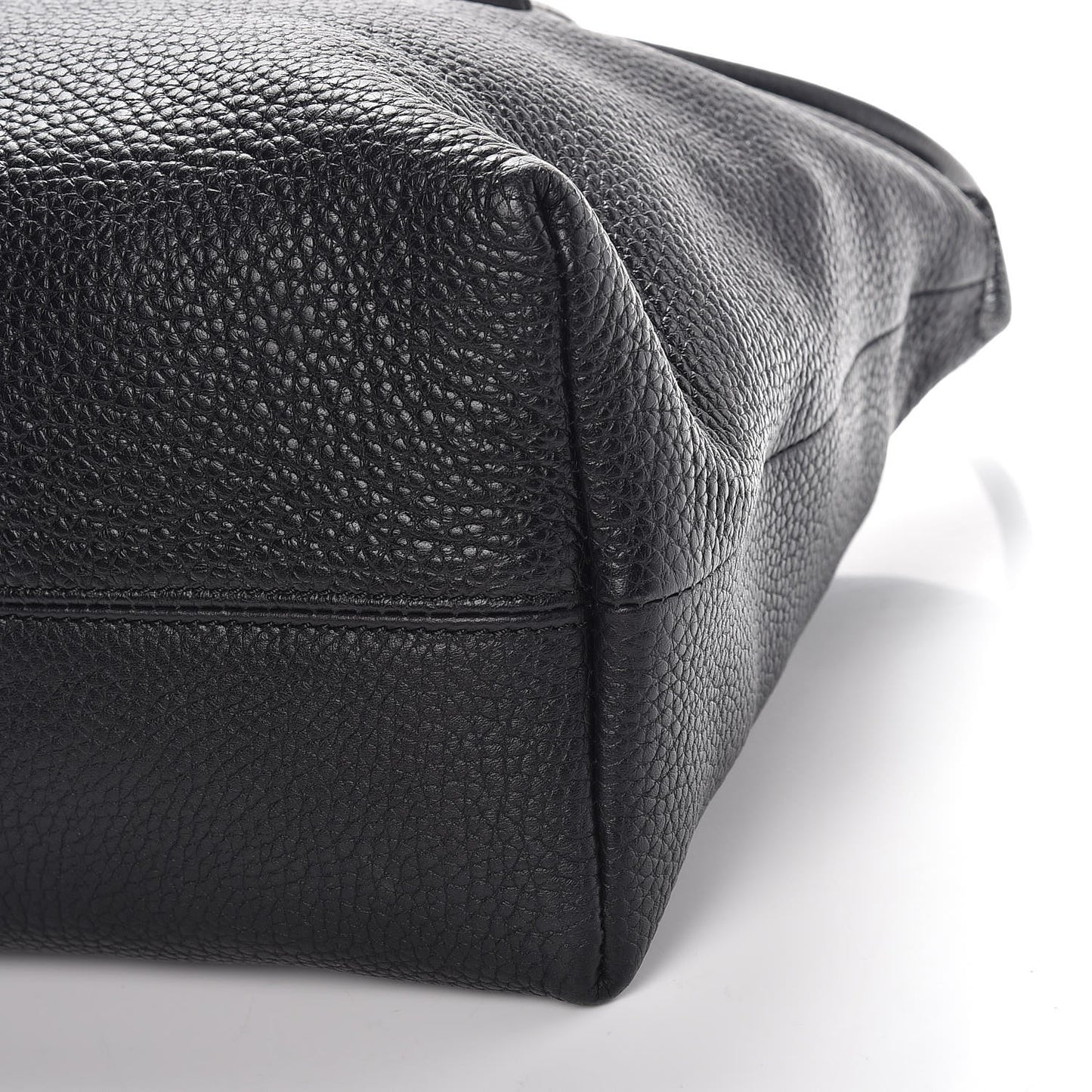 London Grainy Calfskin Medium Baynard Tote Black