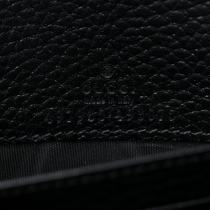 Gucci Calfskin Mini GG Marmont Chain Wallet Black 6 of 10