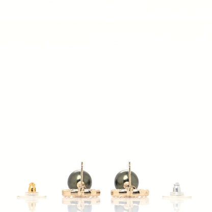 Chanel Bead CC Drop Earrings Gold 3 of 4