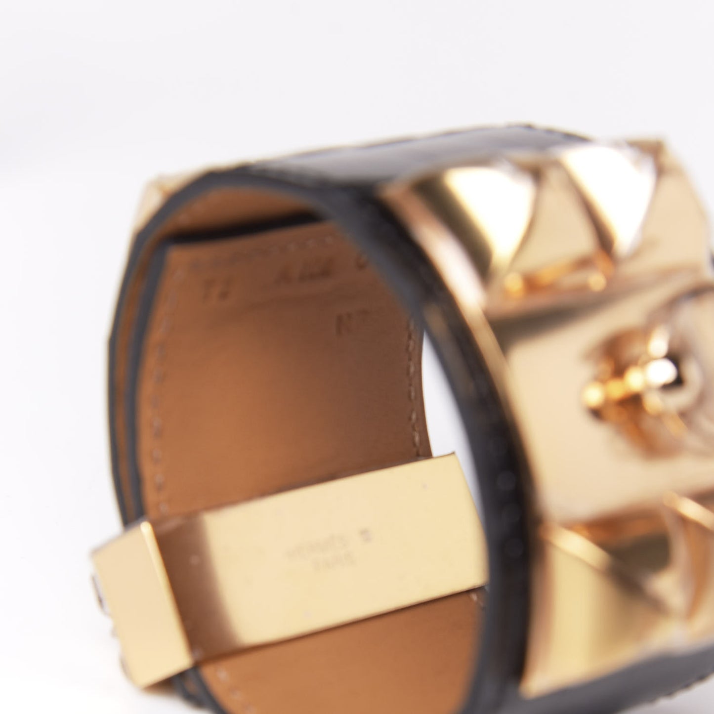 Shiny Alligator Collier de Chien CDC Bracelet T2 Black