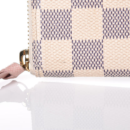Louis Vuitton Damier Azur Clemence Wallet Rose Ballerine 9 of 9