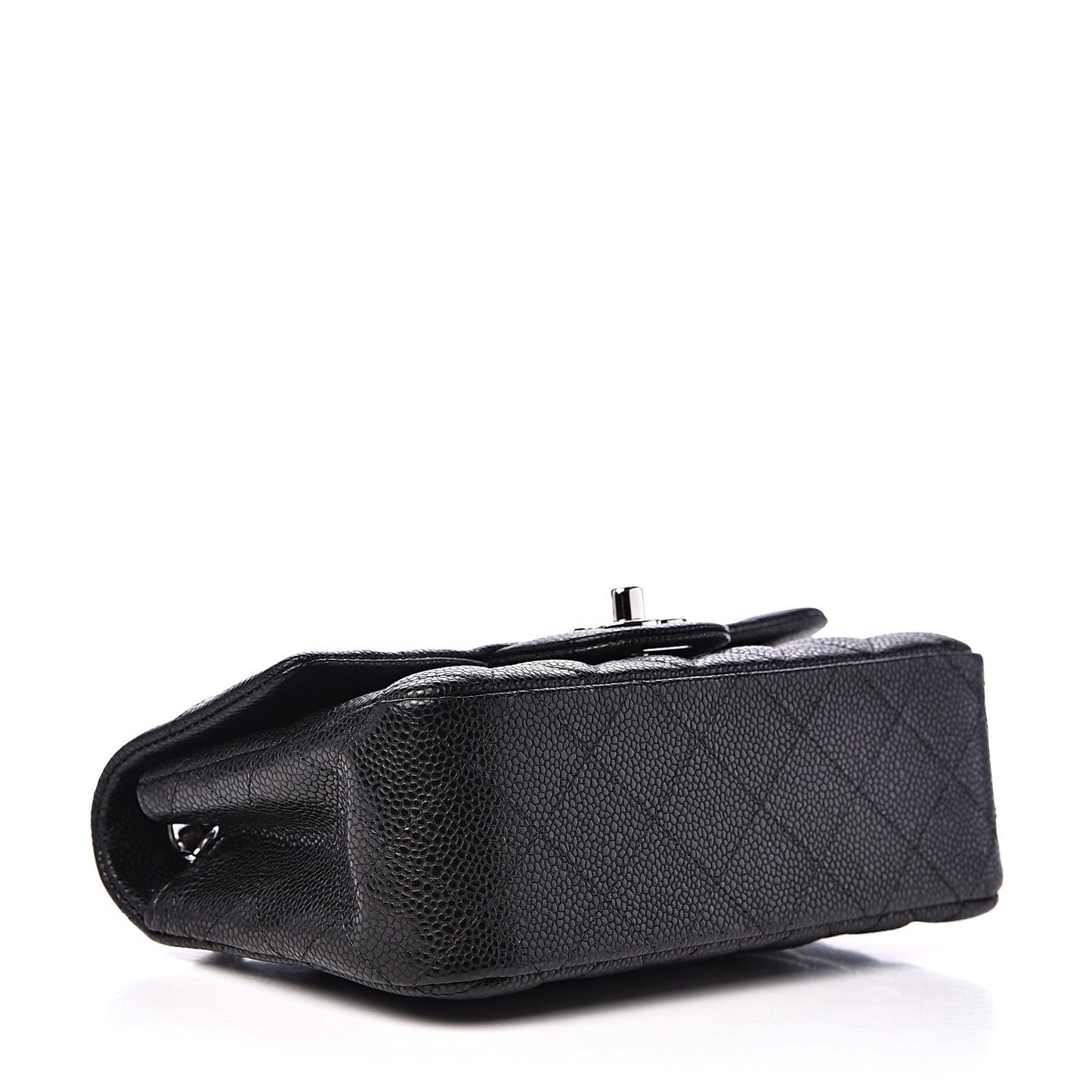Caviar Quilted Mini Rectangular Flap Black