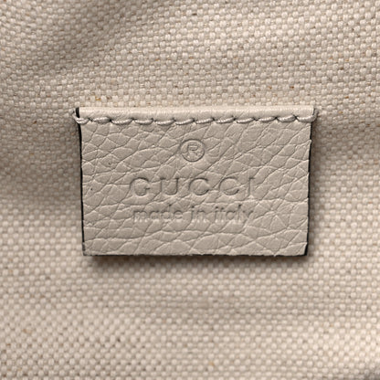 Gucci Grained Calfskin Logo Belt Bag White 6 of 9