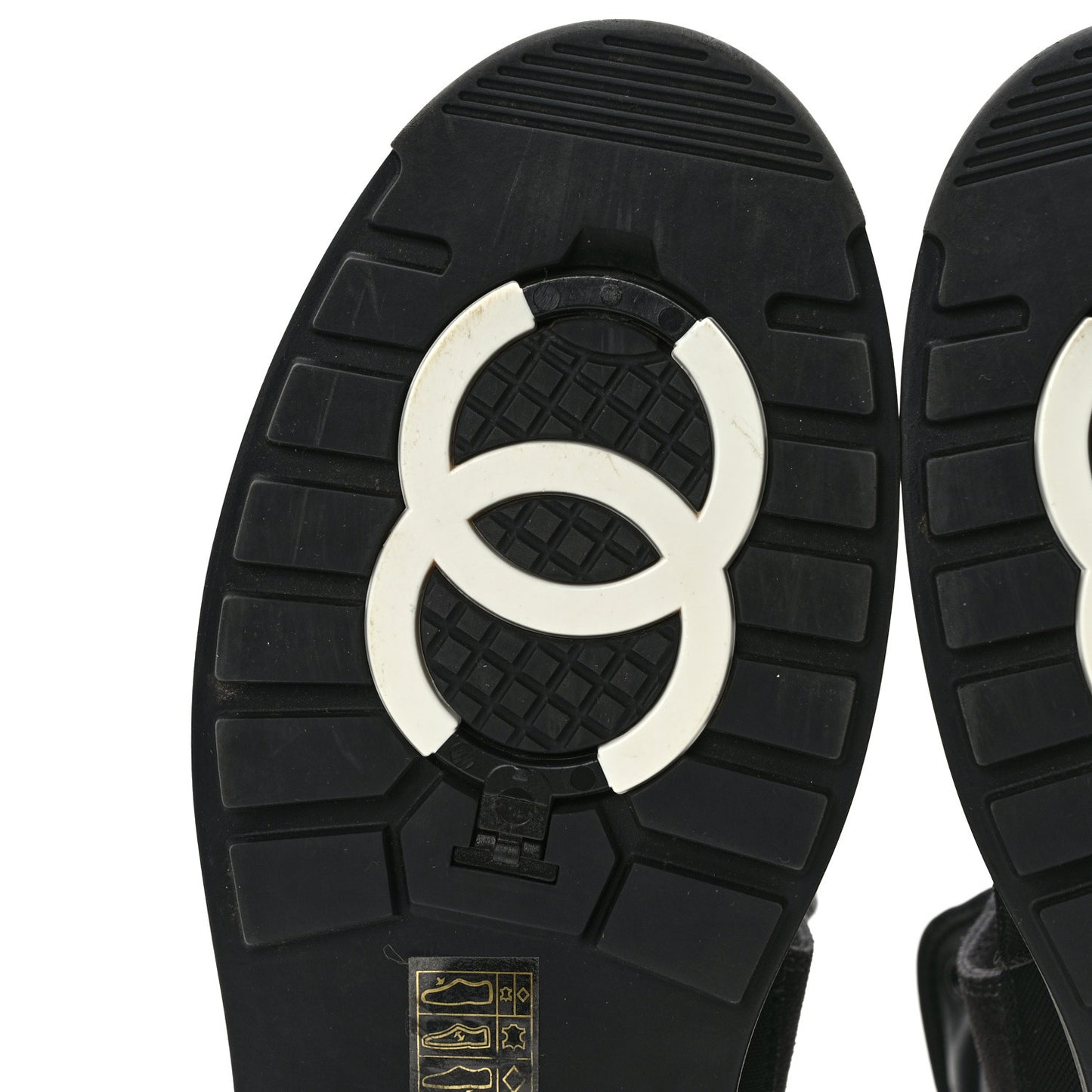 Lambskin Shearling Suede CC High Lace Up Boots 38 Black