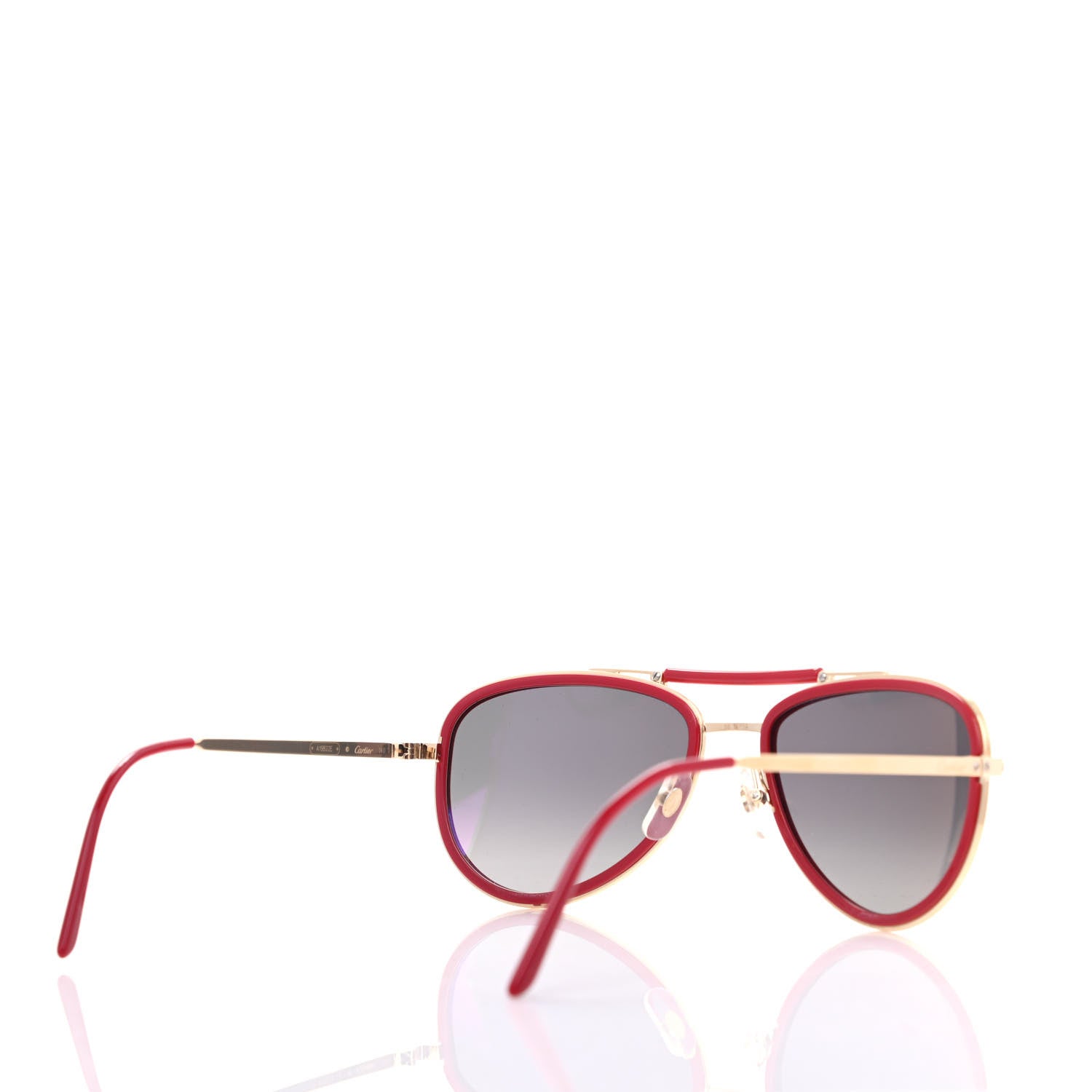 Cartier Metal Panthere De Cartier Aviator 140 Sunglasses Red 4 of 7