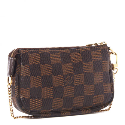 Louis Vuitton Damier Ebene Mini Pochette Accessories 3 of 8