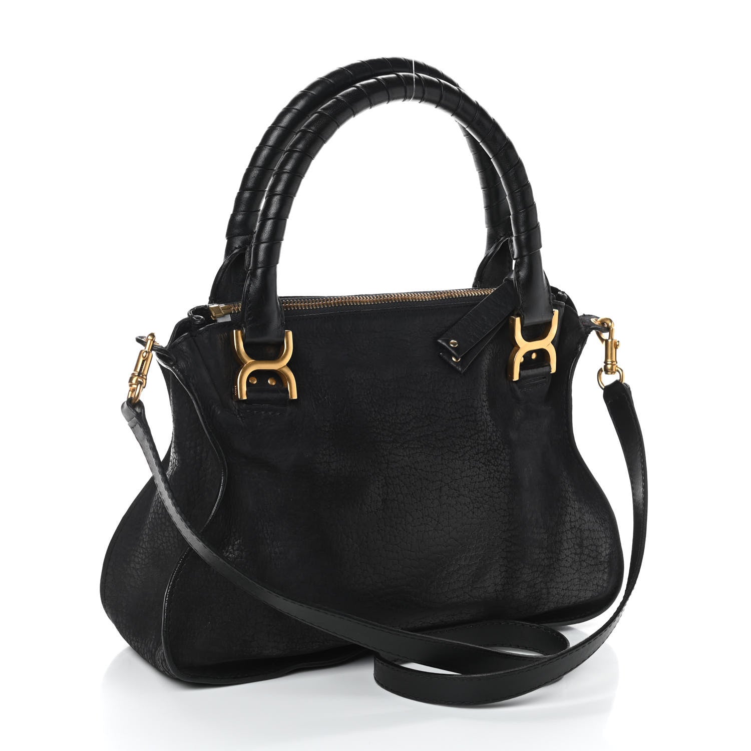 Chloe Calfskin Medium Marcie Satchel Black 2 of 7