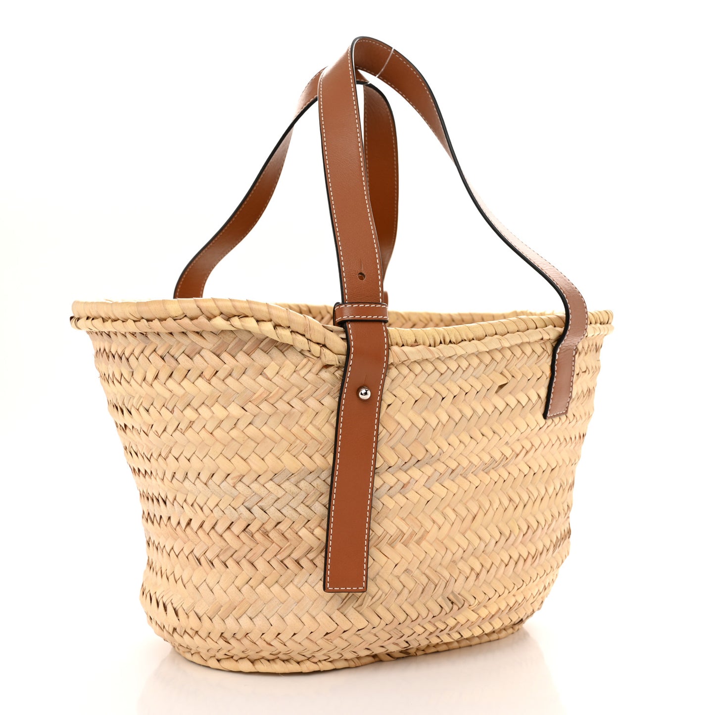 Raffia Basket Tote Bag Natural Tan