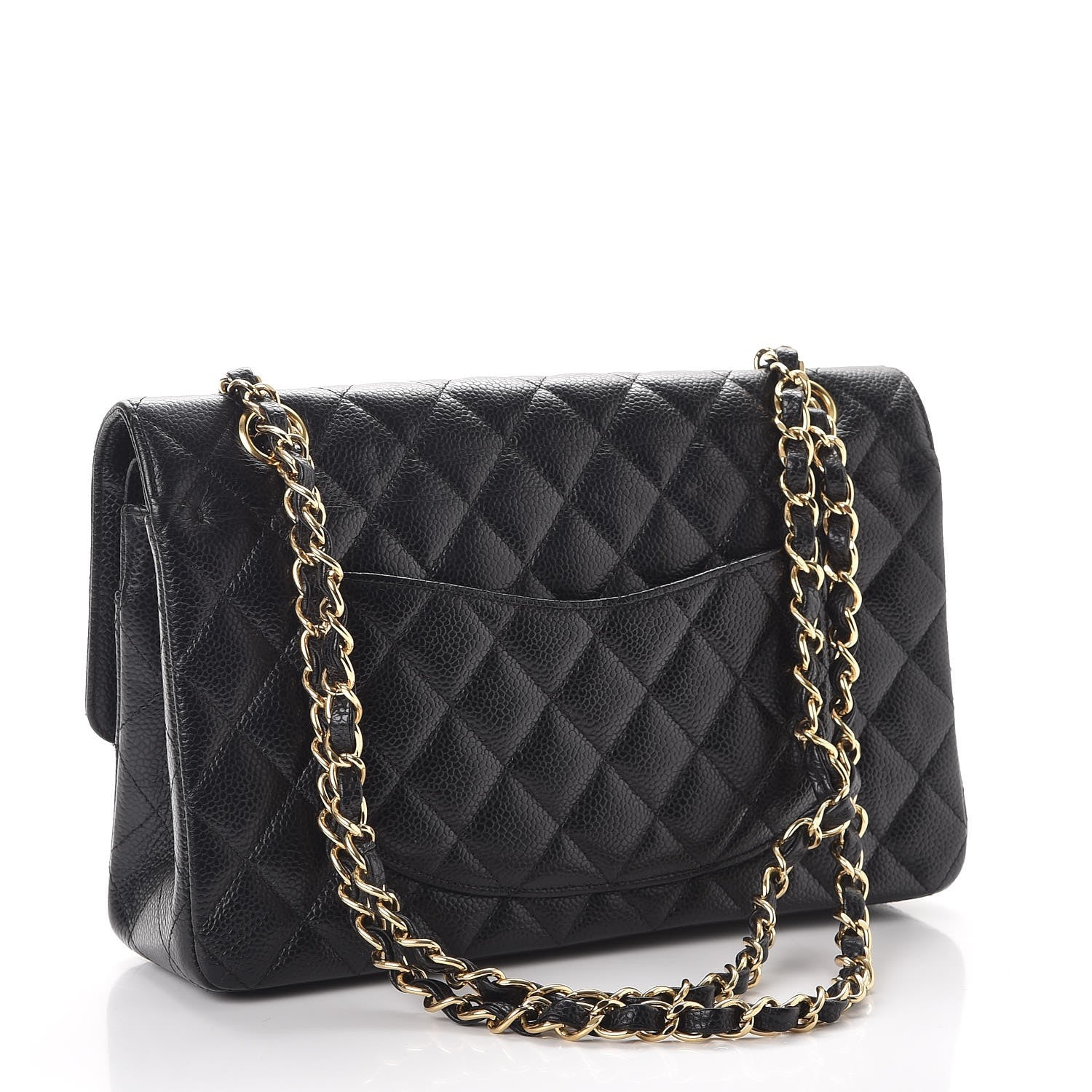 Chanel Caviar Quilted Medium Double Flap Black 4 of 12
