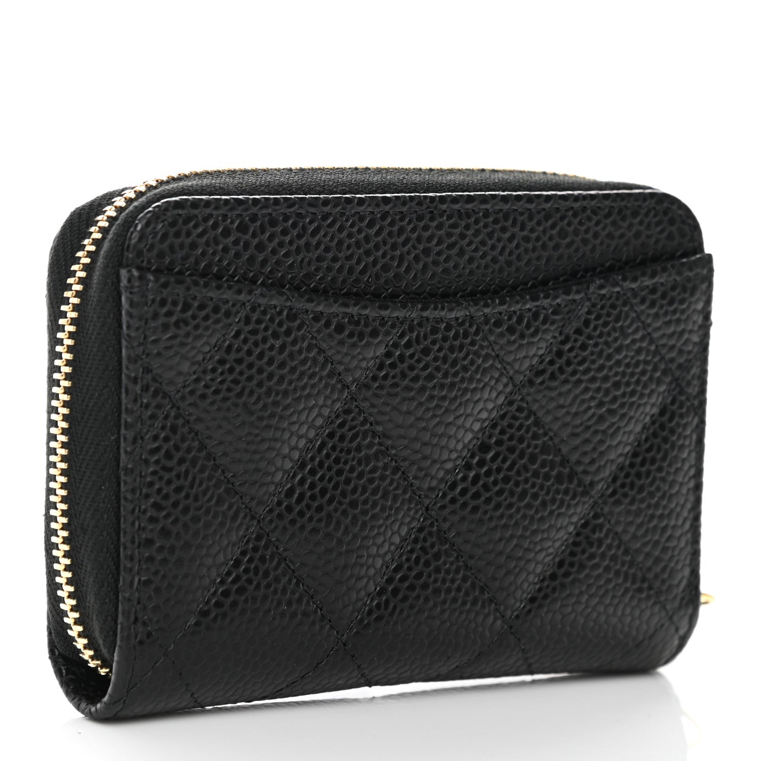Chanel Caviar Quilted Classic Zipped Coin Purse Black 3 of 8