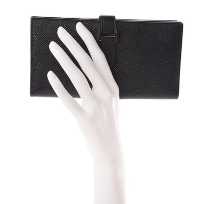 Hermes Epsom Bearn Gusset Wallet Black 2 of 9