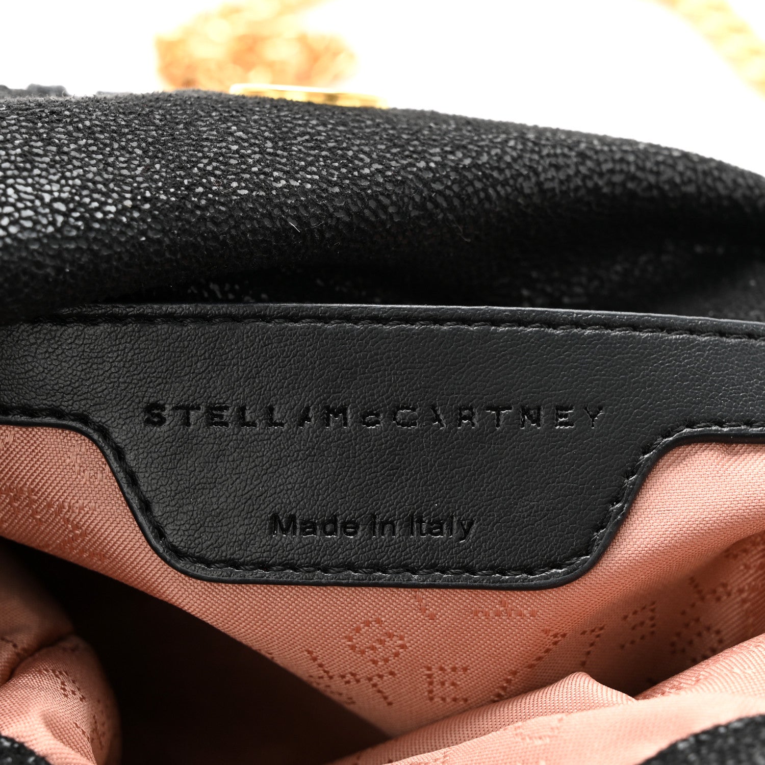 Stella McCartney Shaggy Deer Mini Falabella Fold Over Tote Black 6 of 10