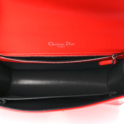 Christian Dior Patent Micro-Cannage Medium Diorama Flap Bag Red 5 of 14