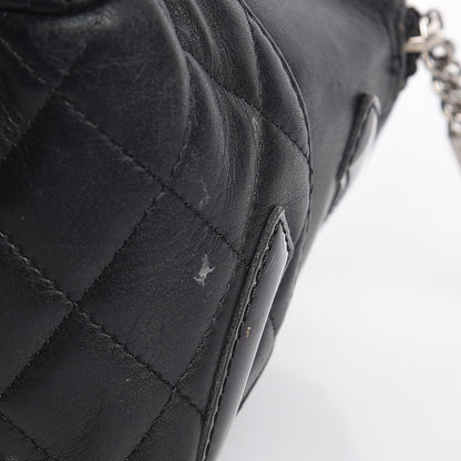 Chanel Calfskin Quilted Large Cambon Bowler Black 18 of 20