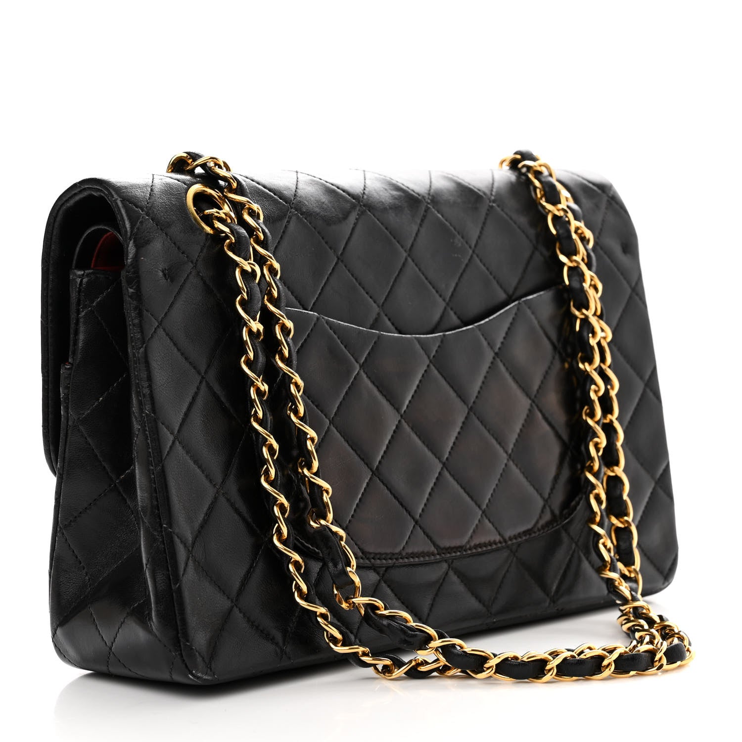 Chanel Lambskin Quilted Medium Double Flap Black 4 of 16