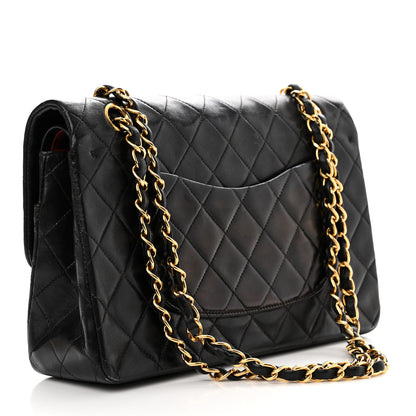 Chanel Lambskin Quilted Medium Double Flap Black 4 of 16